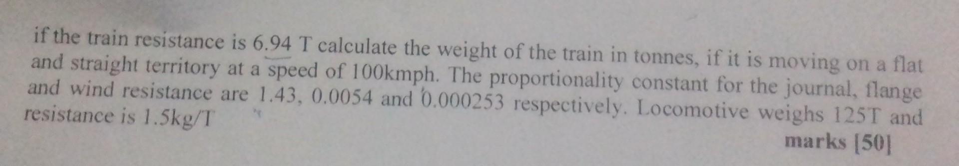 Solved This question is under Railway Engineering .. | Chegg.com