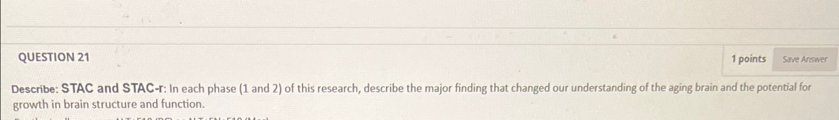 Solved Describe: STAC and STAC-r: In each phase (1 ﻿and 2) | Chegg.com