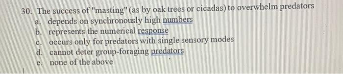 Solved 30. The success of 