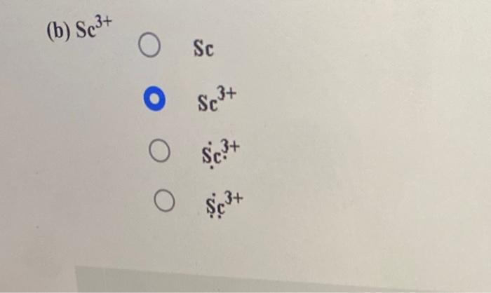 Solved Identify the correct Lewis electron-dot symbol for | Chegg.com