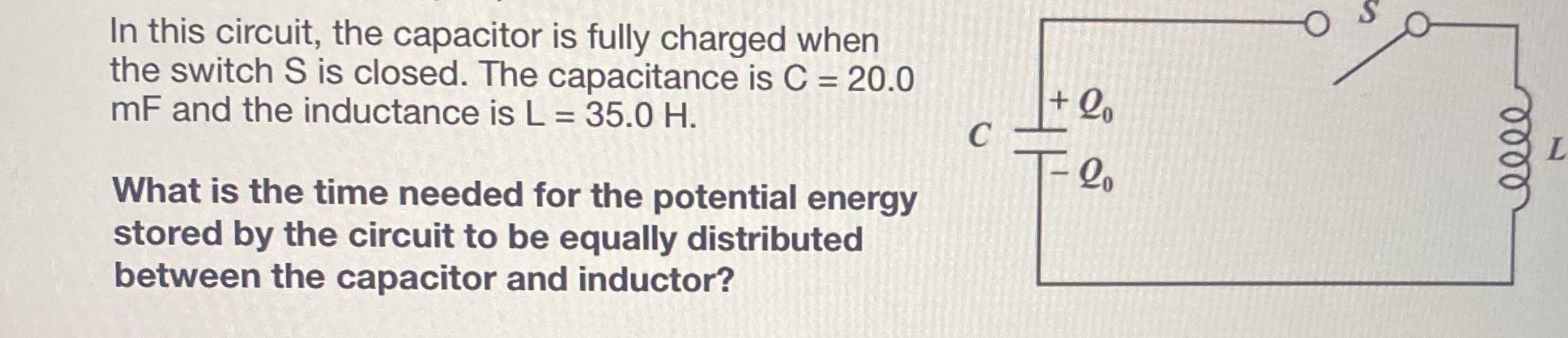 In this circuit, the capacitor is fully charged when