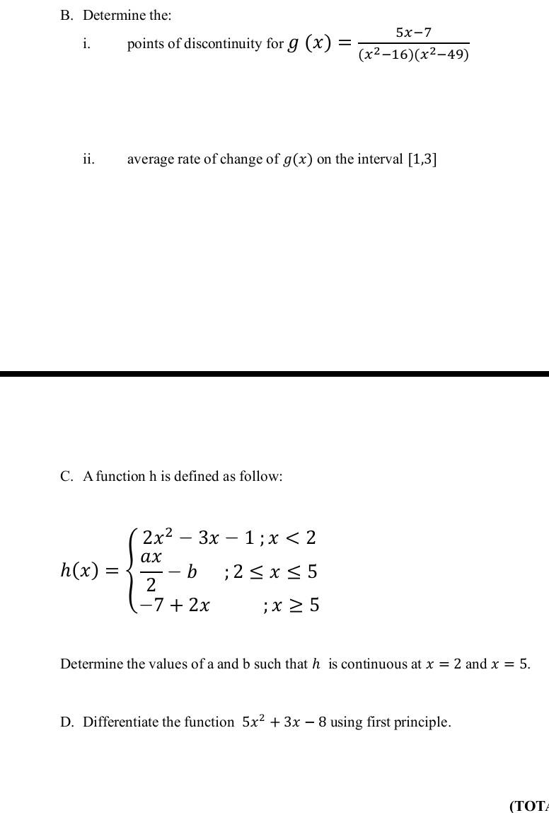 Solved B Determine The I Points Of Discontinuity For Chegg solved-b-determine-the-i-points-of-discontinuity-for-chegg