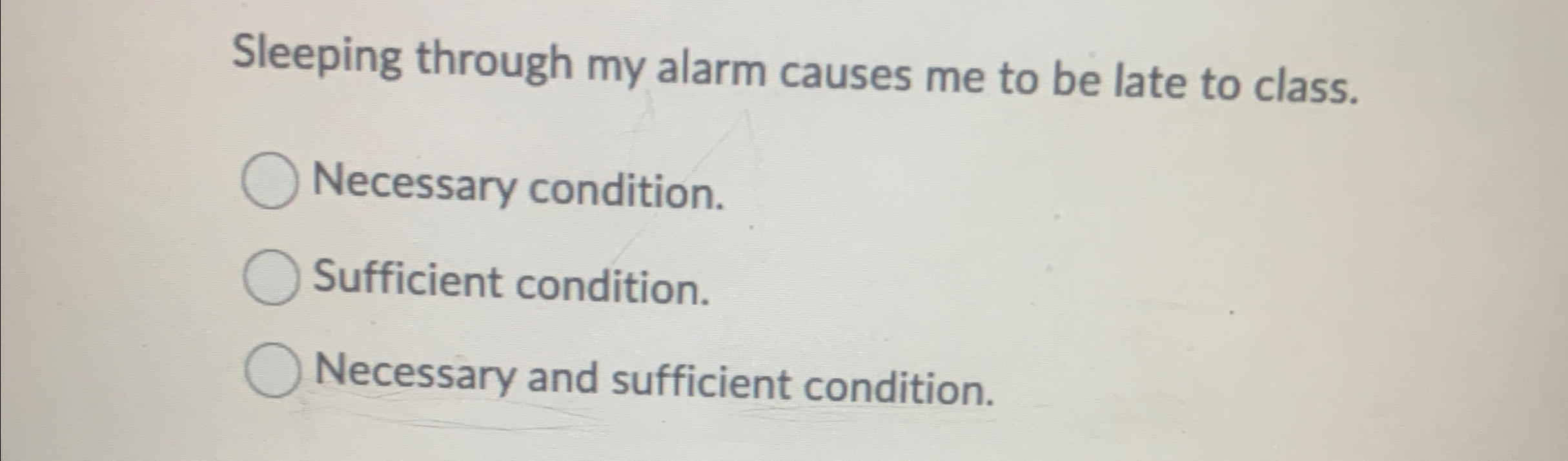Solved Sleeping through my alarm causes me to be late to