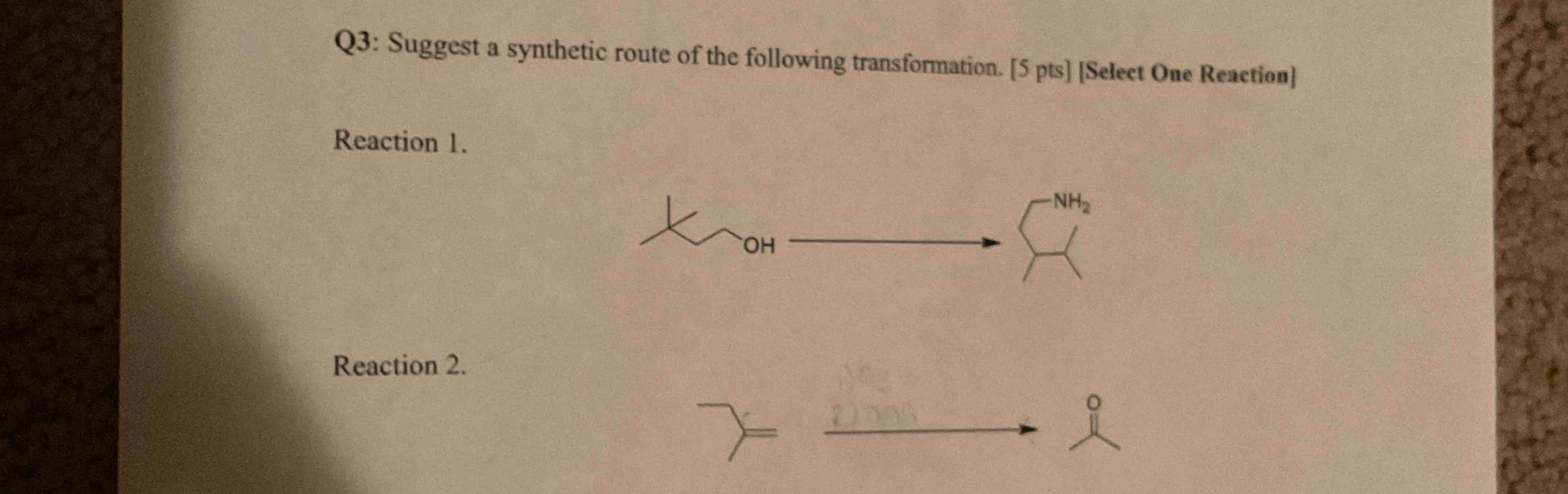 Q3: Suggest a synthetic route of the following | Chegg.com
