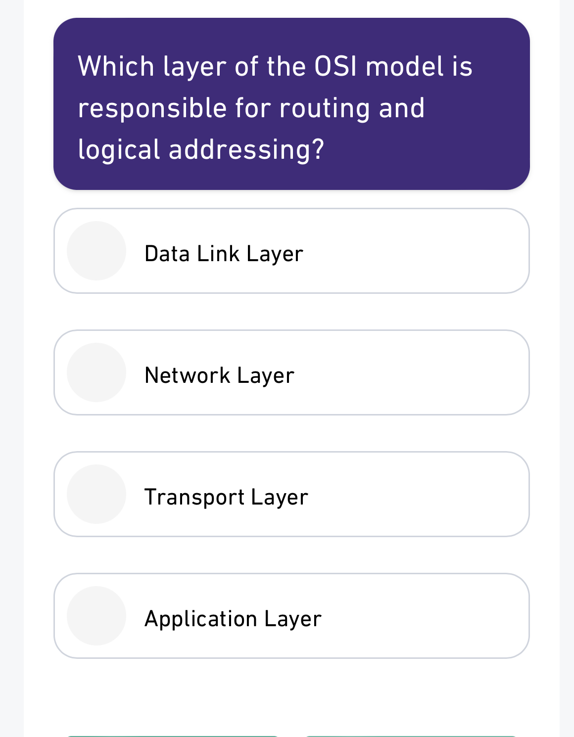 Solved Which layer of the OSI model is responsible for | Chegg.com