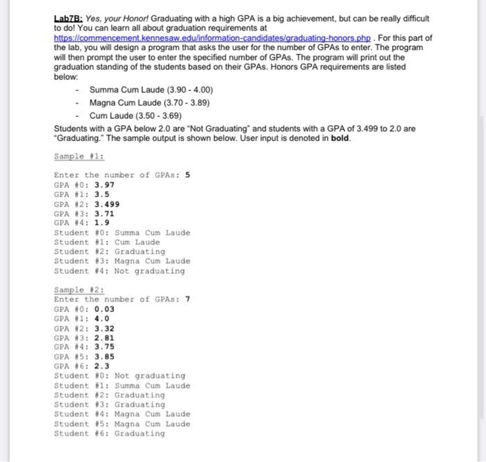 Solved Lab 7A: Thank you, Grace Hopper. You may have heard | Chegg.com