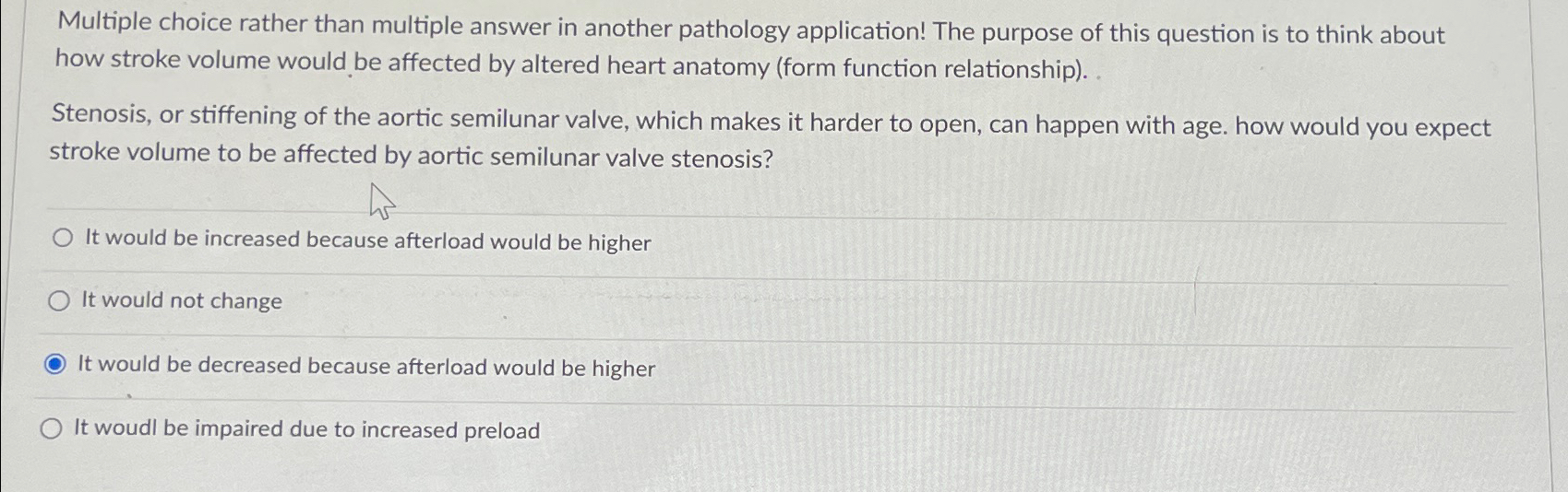Solved Multiple choice rather than multiple answer in | Chegg.com