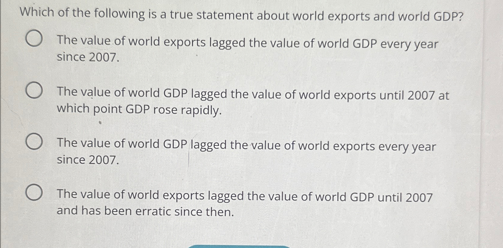 Solved Which of the following is a true statement about | Chegg.com