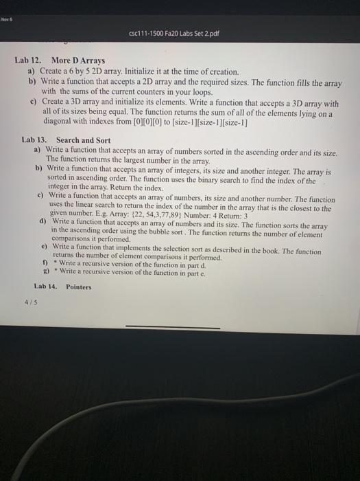 Solved i need help with lab-12 and Lab 13 when finish with | Chegg.com