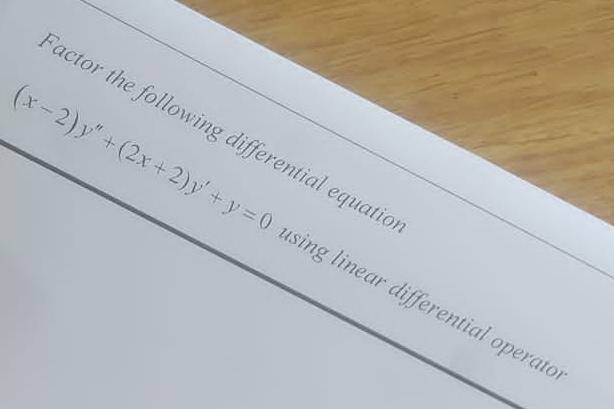 Solved Ordinary differential equations 2 | Chegg.com