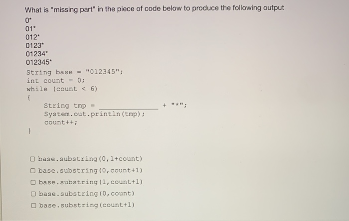 Part Missing Julian Code Example Solved What is