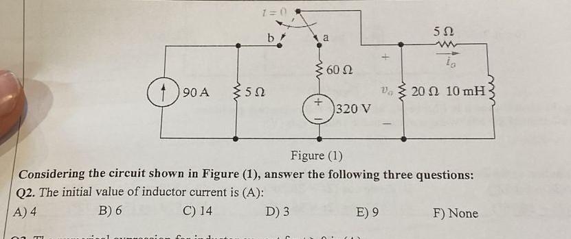 Solved Considering the circuit shown in Figure (1), answer | Chegg.com