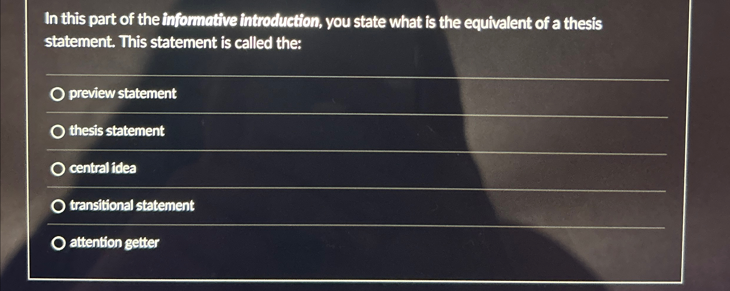 Solved In this part of the informotive introduction, you | Chegg.com