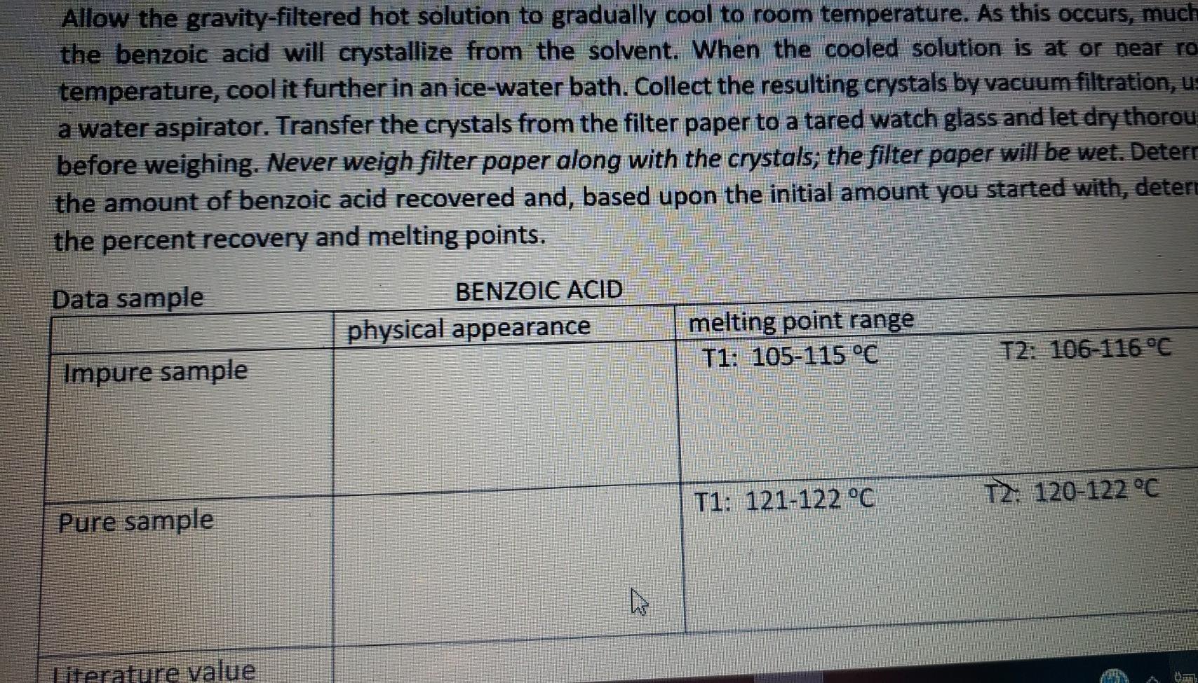 Solved RECRYSTALLIZATION-Part B Part B Of The | Chegg.com