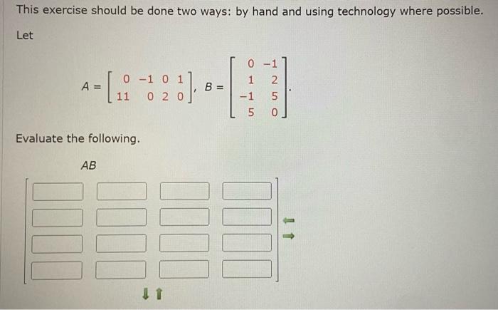 Solved A Compute the product. This exercise should be done | Chegg.com