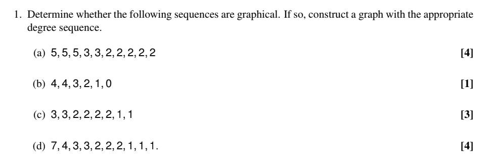 Solved 1. Determine whether the following sequences are | Chegg.com