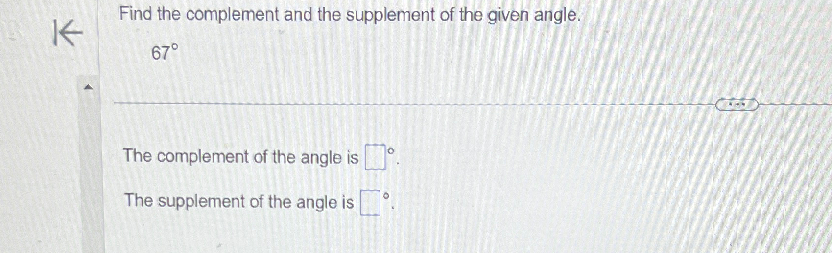 supplement of an angle is four times complement