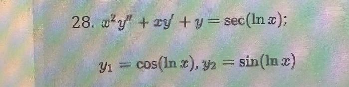 [Solved]: Please help. Thank you! In Problems 27 and 28 the