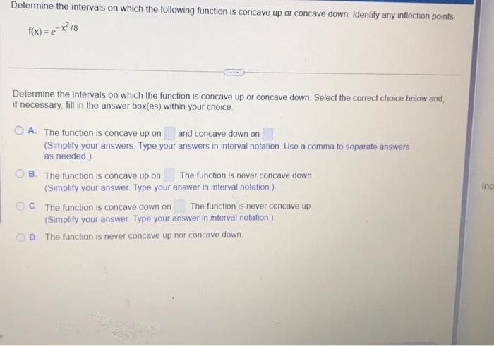 Solved Determine the intervals on which the following | Chegg.com