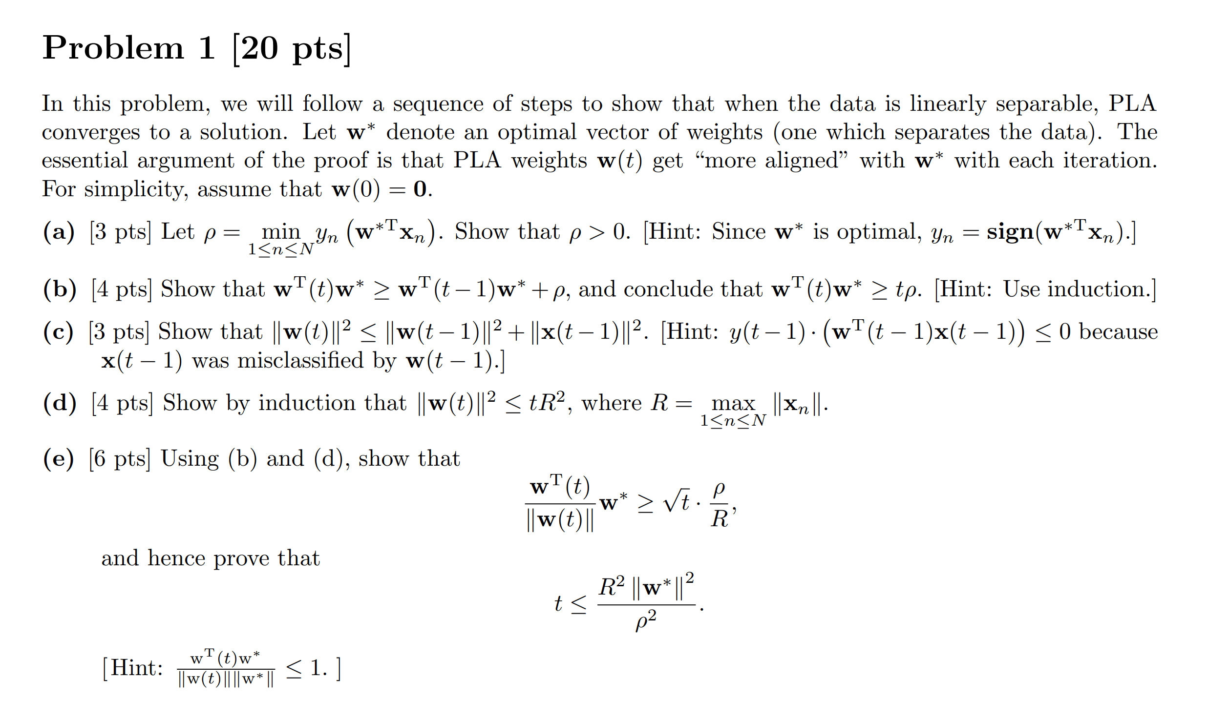 Solved Problem 1 [20 pts]In ﻿this problem, we ﻿will follow a | Chegg.com
