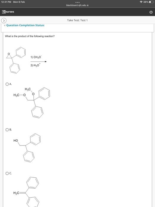 Solved What Is The Product Of The Following Reaction? | Chegg.com