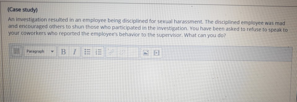 case study employee misconduct