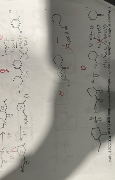 Solved Propose an efficient synthesis for each of the | Chegg.com