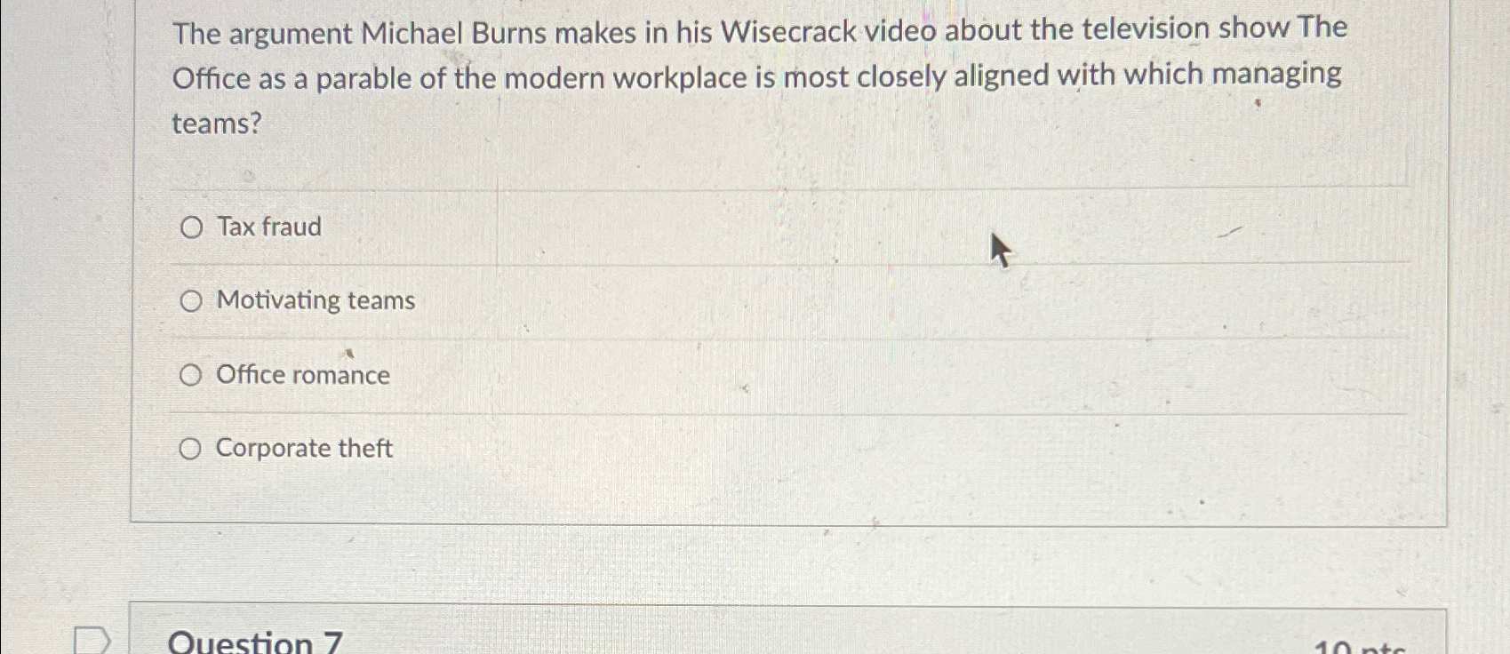 Solved The argument Michael Burns makes in his Wisecrack | Chegg.com