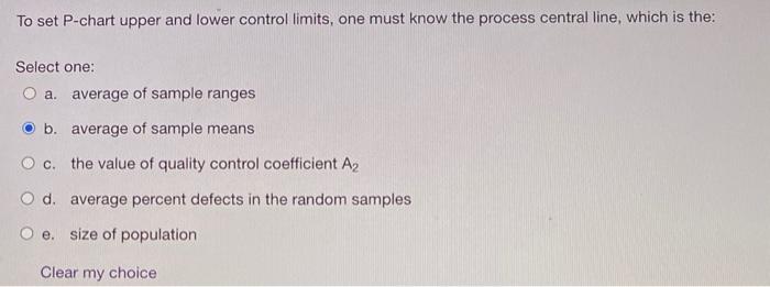 Solved To set P-chart upper and lower control limits, one | Chegg.com