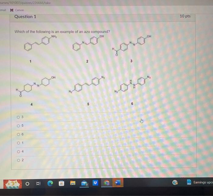 Solved Which of the following is an example of an azo | Chegg.com