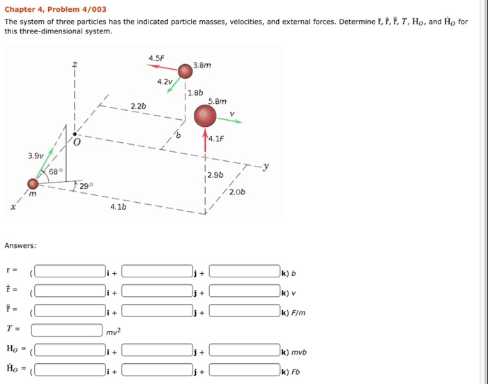 Solved Chapter 4, Problem 4/003 The system of three | Chegg.com