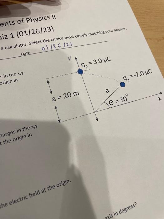 Solved The figure to the right shows two charres in the kiy | Chegg.com