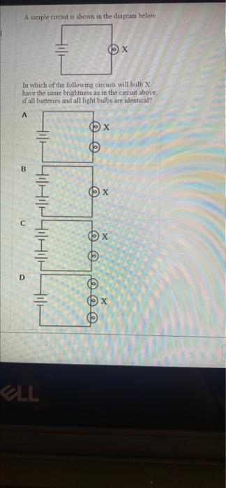 Solved A simple circuit is shown in the diagram below In | Chegg.com