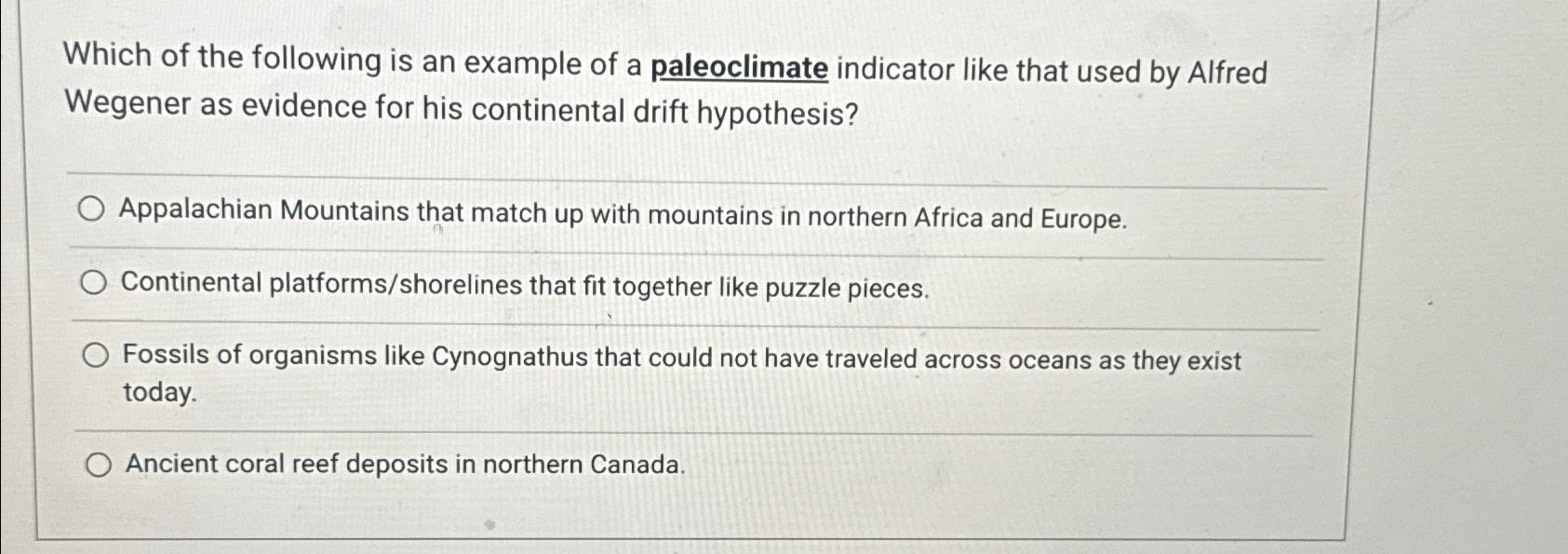 Solved Which of the following is an example of a | Chegg.com