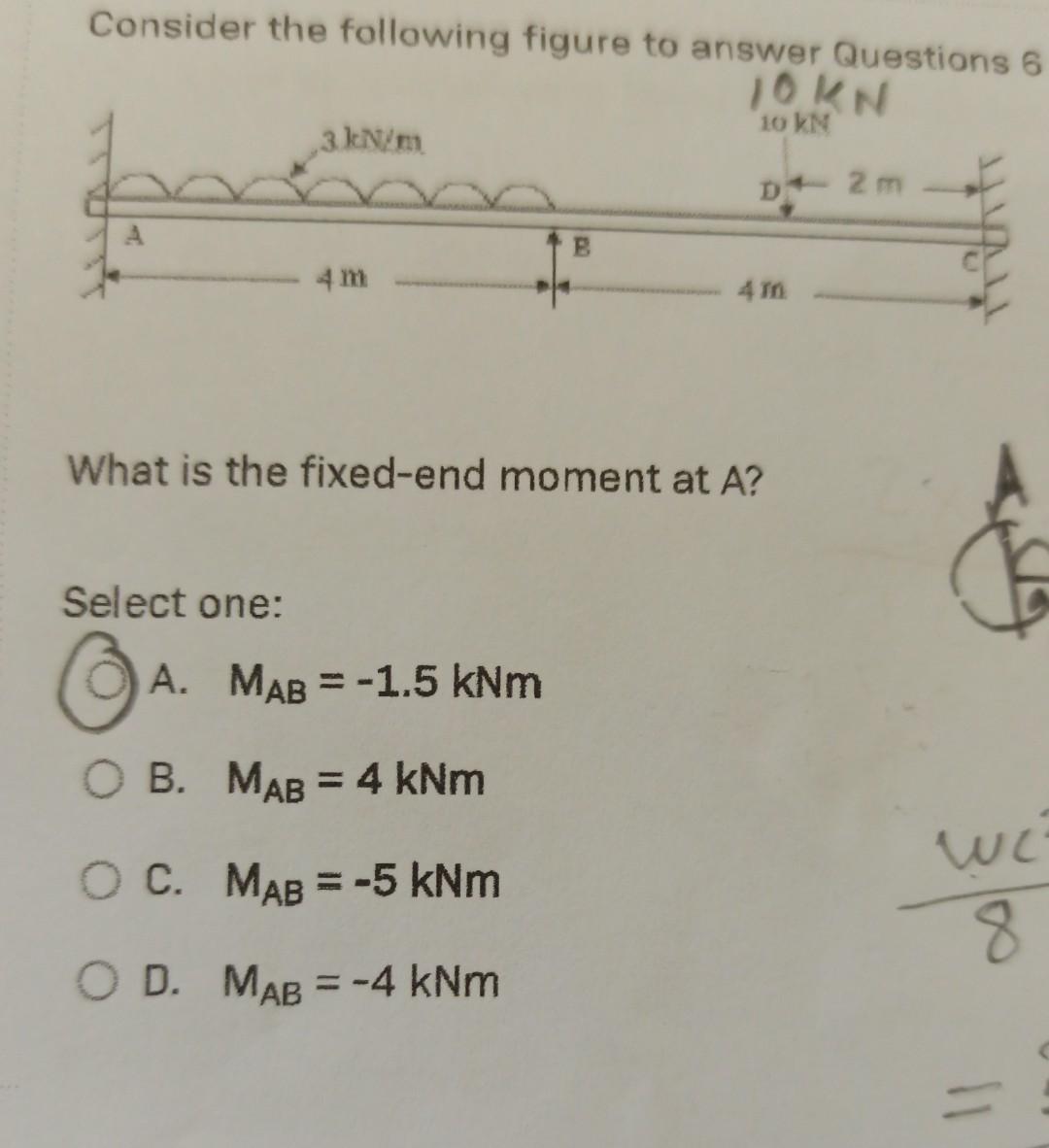 Solved Consider the following figure to answer Questions 6 | Chegg.com