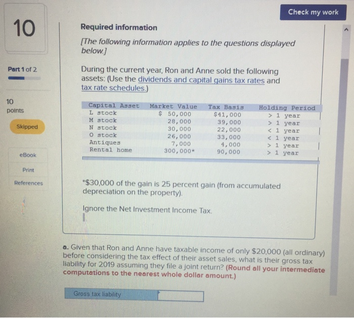 Solved Check my work Required information (The following | Chegg.com