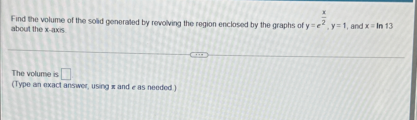 Solved Find the volume of the solid generated by revolving | Chegg.com