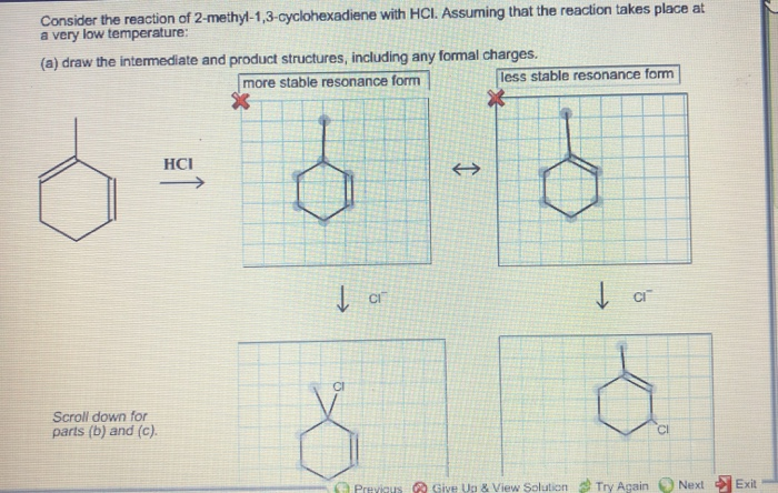 Solved Consider the reaction of 2-methyl-1,3-cyclohexadiene | Chegg.com