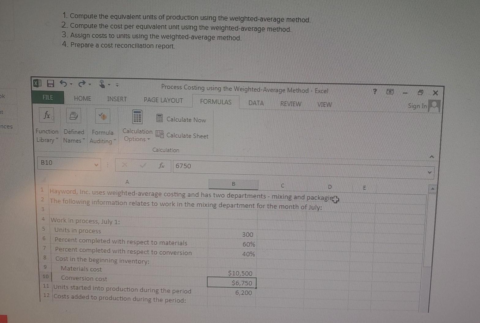 Solved 1. Compute the equivalent units of production using | Chegg.com