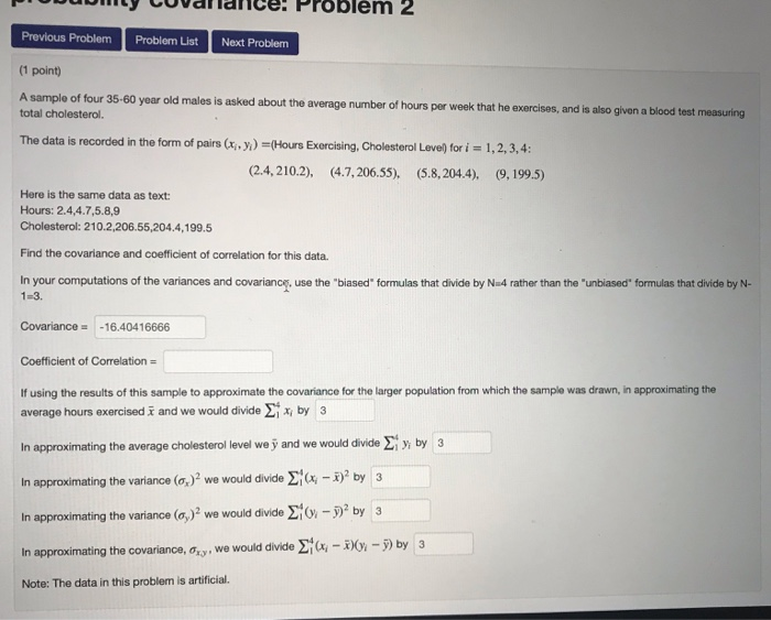 Solved 2 Previous Problem Problem List Next Problem (1 | Chegg.com