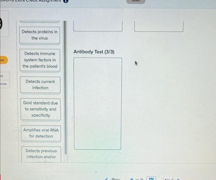 Solved Drag the descriptive labels to the correct testing | Chegg.com