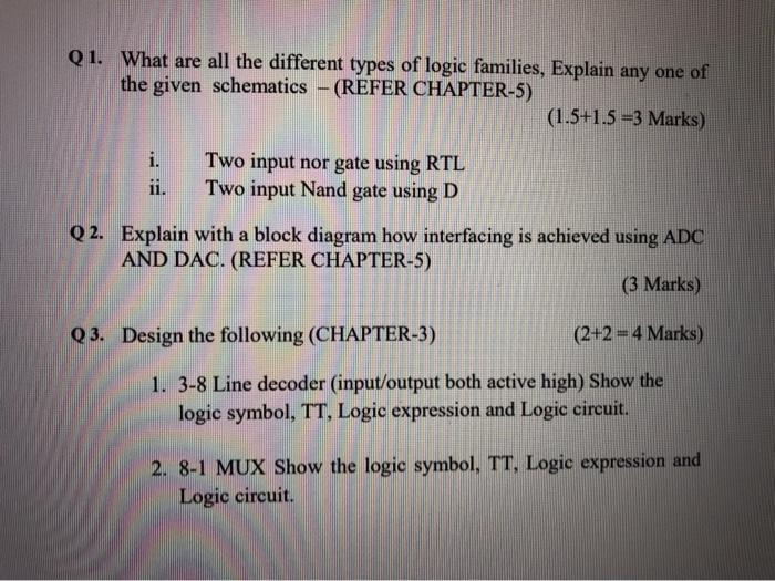 Solved Q1. What are all the different types of logic | Chegg.com