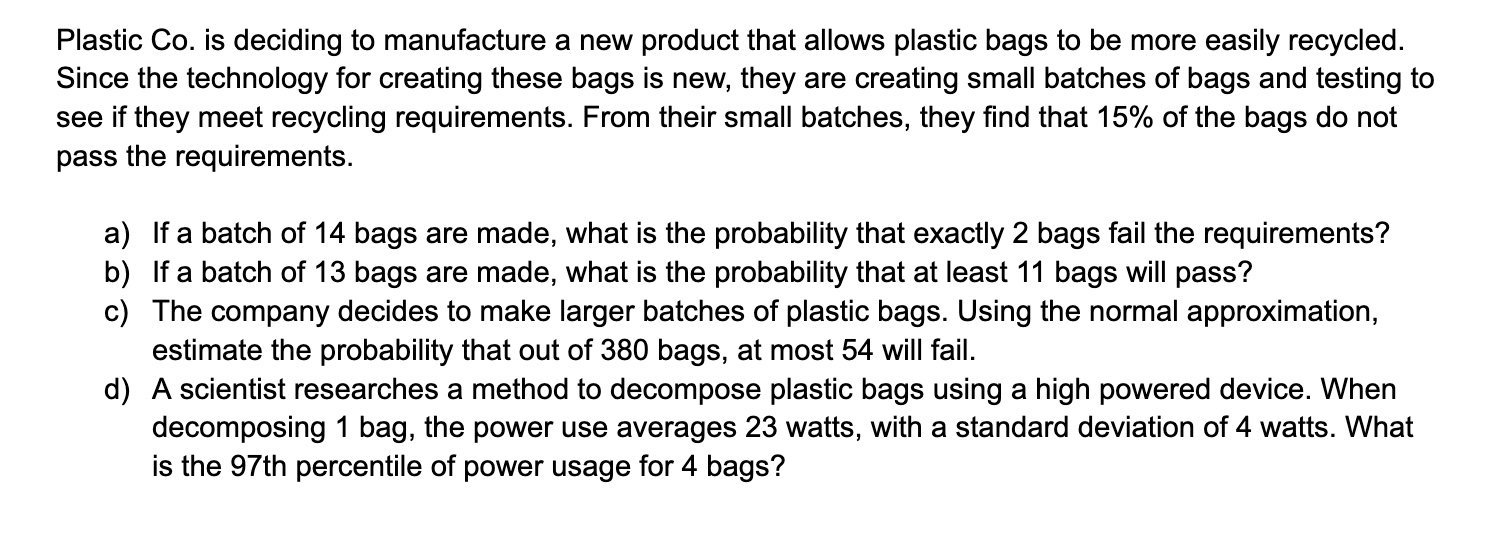 Solved Plastic Co. ﻿is Deciding To Manufacture A New Product | Chegg.com