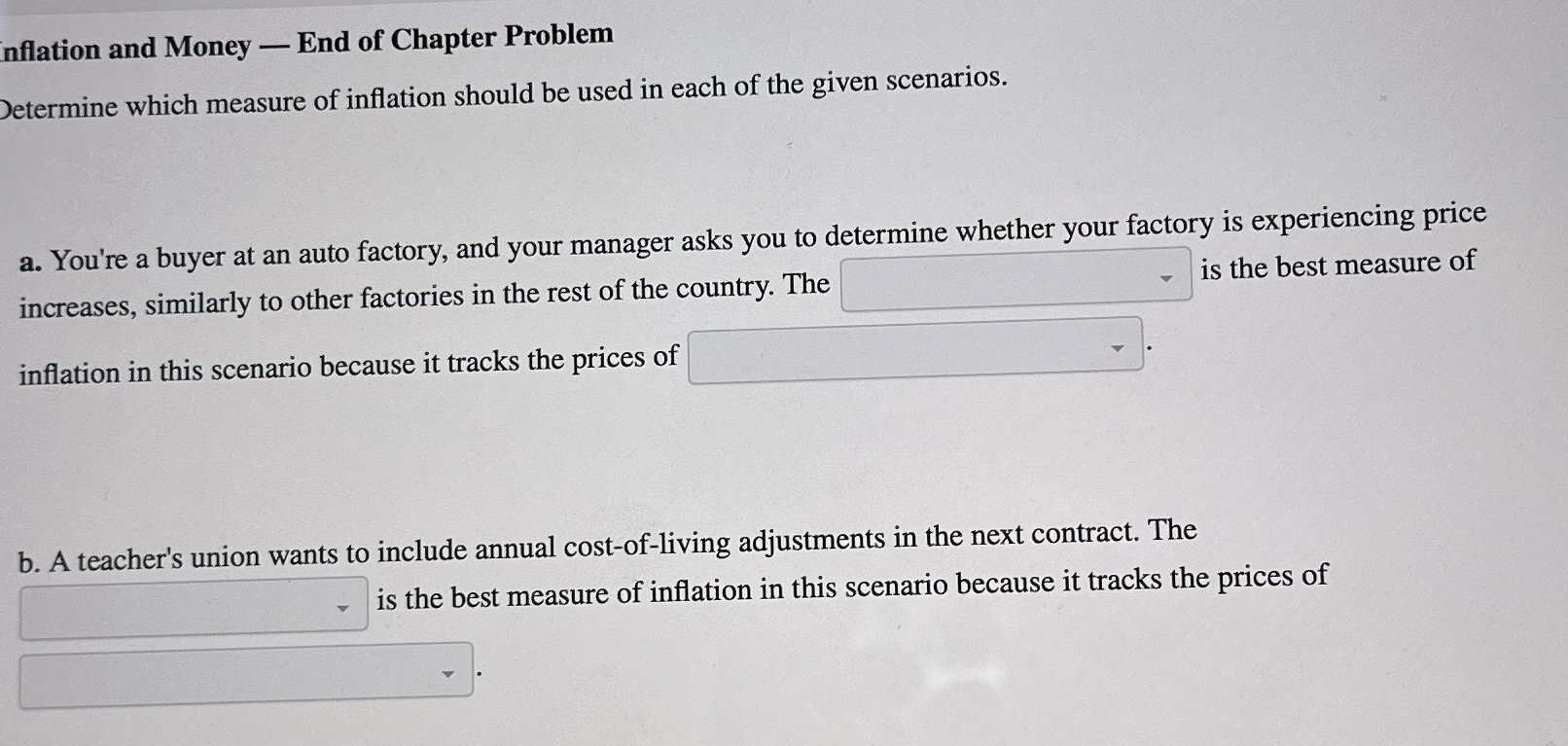 Solved nflation and Money - ﻿End of Chapter ProblemDetermine | Chegg.com