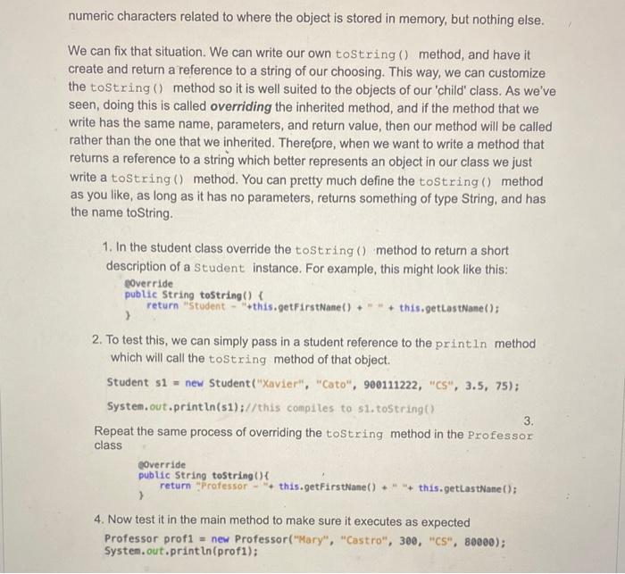 A: Overriding methods 1. Open the NetBeans Project | Chegg.com