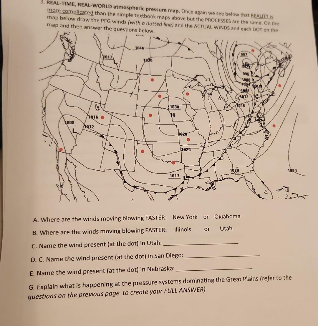 Solved 3 REAL TIME REAL WORLD Atmospheric Pressure Map Chegg Com   Image 