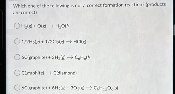 Solved Which one of the following is not a correct formation | Chegg.com