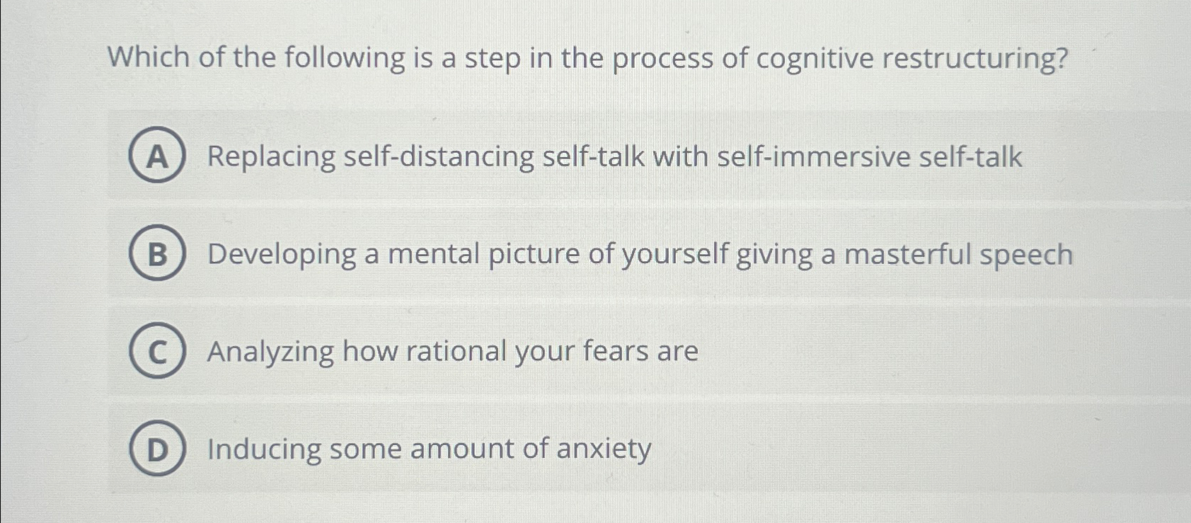 Solved Which of the following is a step in the process of | Chegg.com