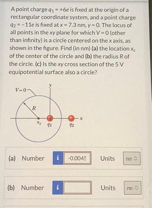 Solved A point charge q1=+6e is fixed at the origin of a | Chegg.com