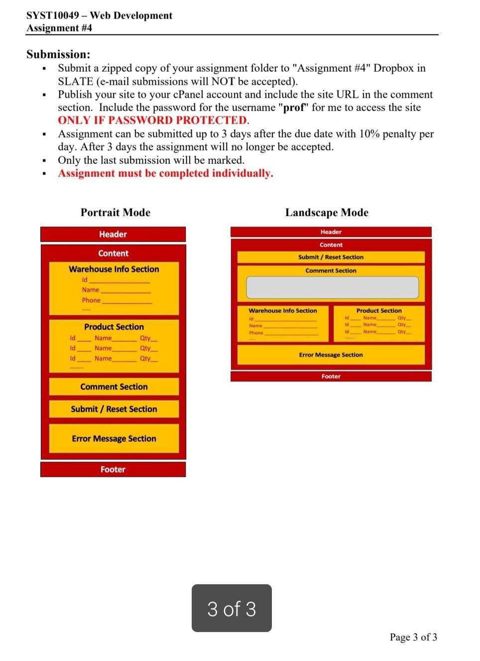 Assignment \#4 Requirements: To create a Web Site | Chegg.com